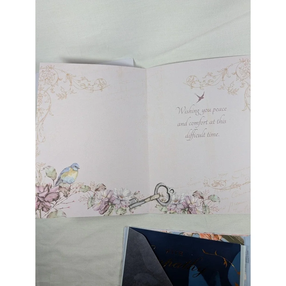 Sympathy Greeting Cards Qty 3 With Matching Envelopes